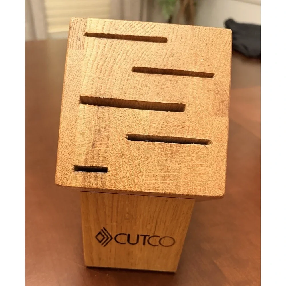 Cutco Knives Gourmet Set Oak Block, 5 Slots (Block Only)